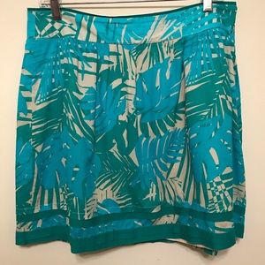 Ann Taylor Loft Turquoise Skirt